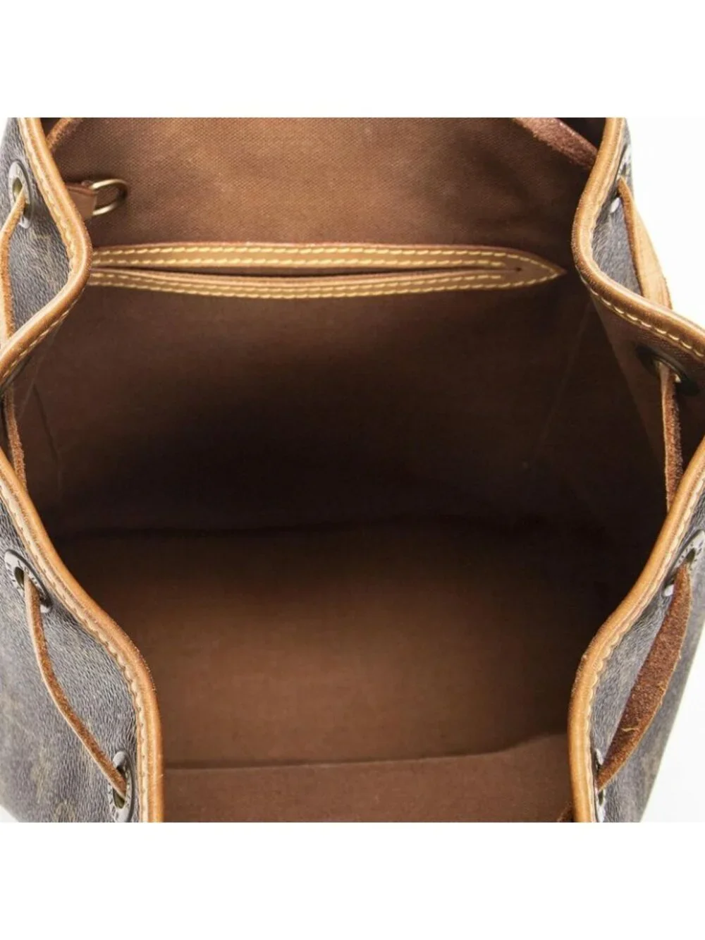 Louis Vuitton Montsouris Brown Monogram Canvas Shoulder Bag - Picture 9 of 10